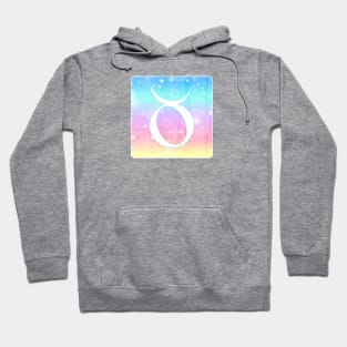 Taurus Horoscope Zodiac Unicorn Sparkle Square Monogram Hoodie